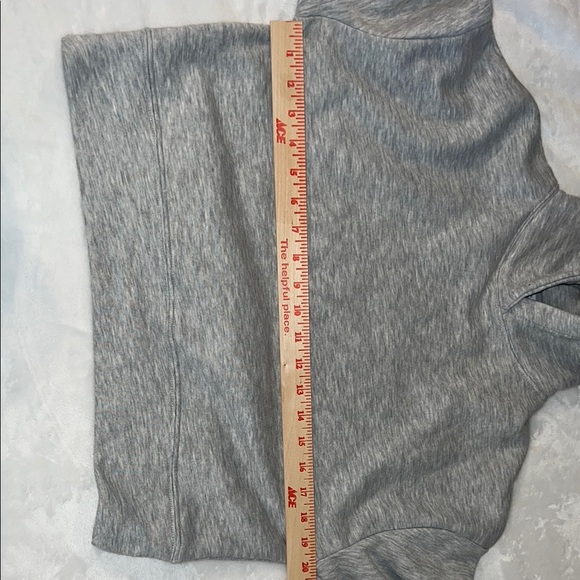 Zara Women’s Gray Relaxed Cropped Hoodie Sweatshirt SZ Small - Picture 9 of 11